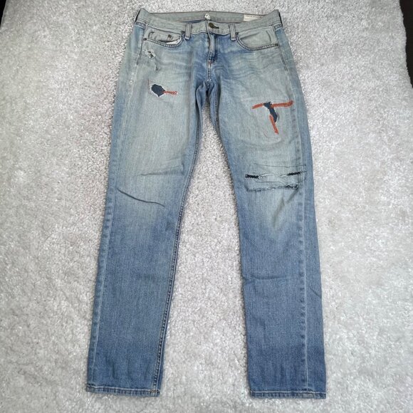 Rag & Bone Dre Boyfriend Distress Patch Reverse Armitage - Picture 1 of 11